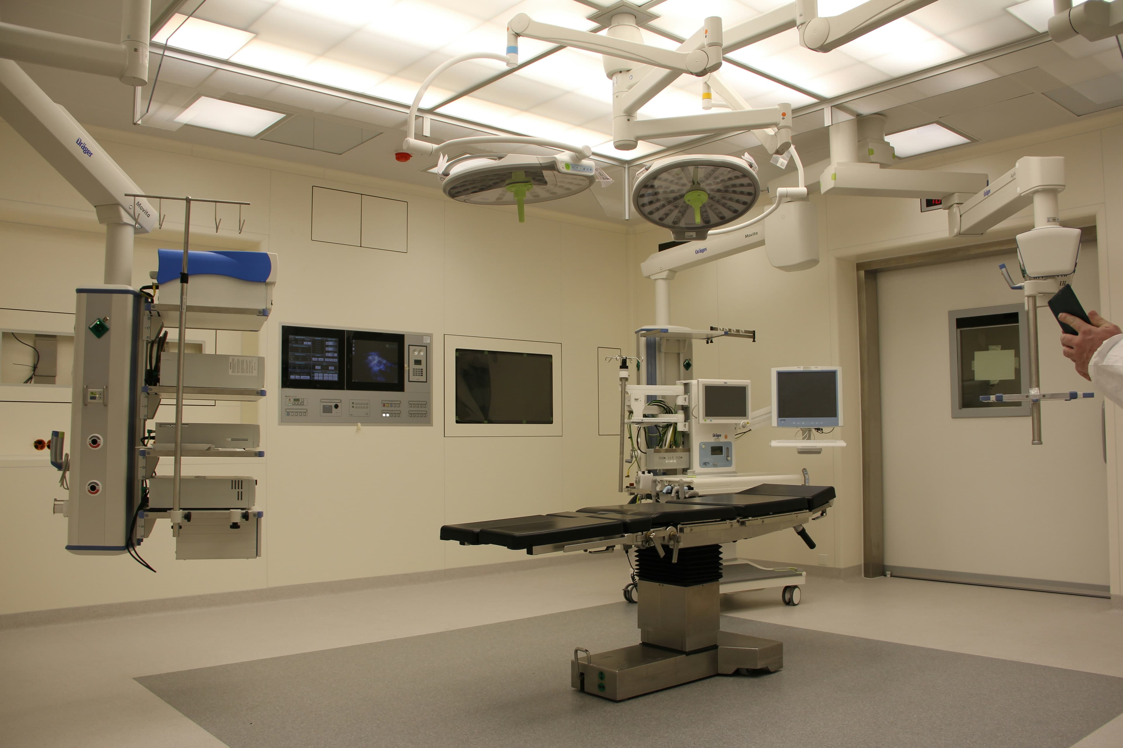 Modern operating room with medical equipment